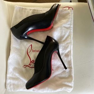 christian louboutin black booties